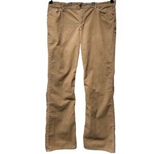 Vintage Y2K J Crew Size 12 R Tan Bootcut Corduroy Pants Straight Fit Mid Rise